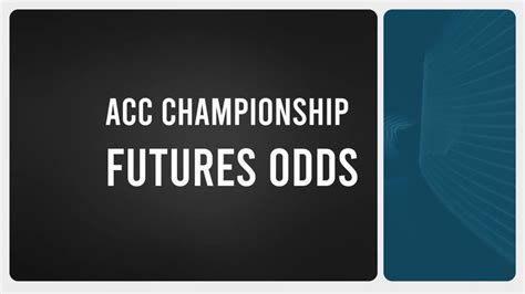 acc odds|odds to win acc tournament.
